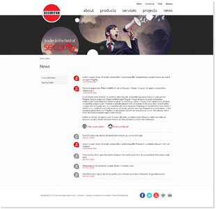 S.P. Securiton Alarm Systems Ltd Website Redesign Stands Out!